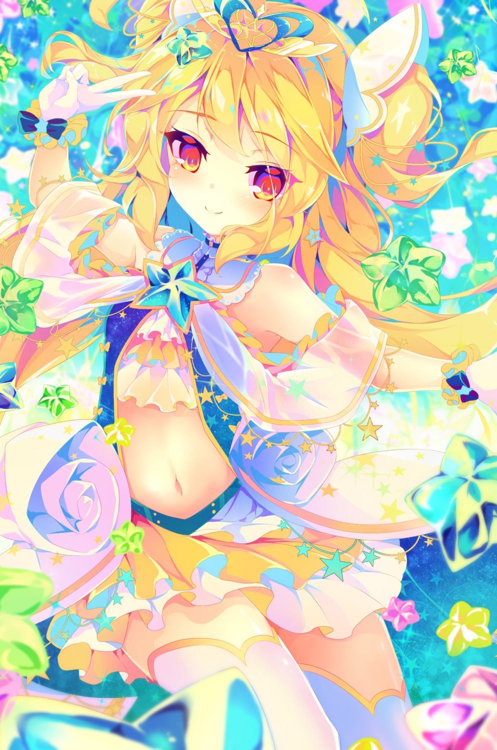 dennryuurai, thighhighs