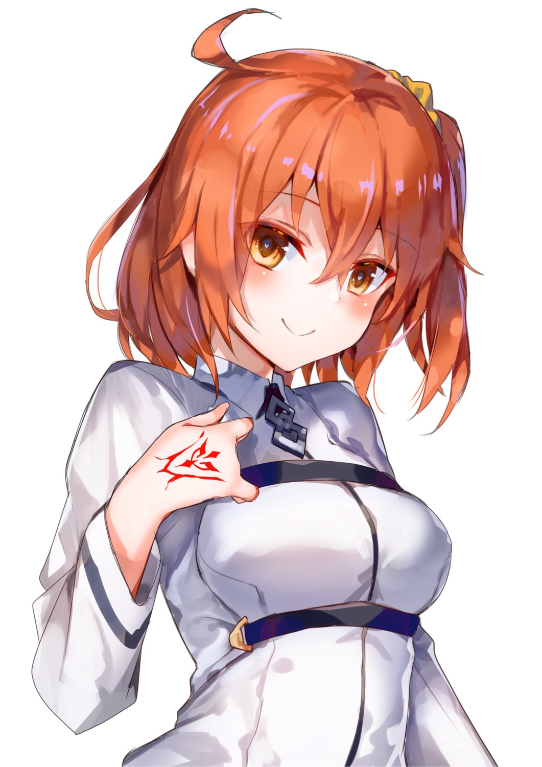 amamitsu_kousuke, fate/grand_order, fujimaru_ritsuka_(female), seifuku, tattoo