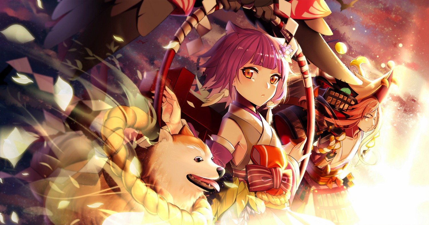 animal_ears, japanese_clothes, kaoru_(onmyouji), nekomimi, onmyouji, yamakaze_(onmyouji), yaoshi_jun