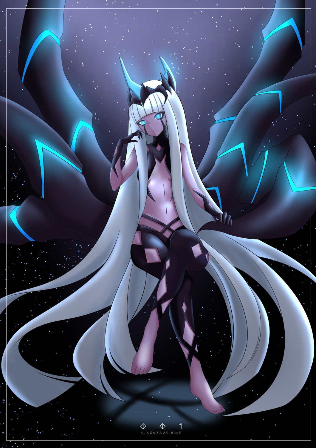 code_001, darling_in_the_franxx, horns, no_bra, tail, yuuta_(artist)