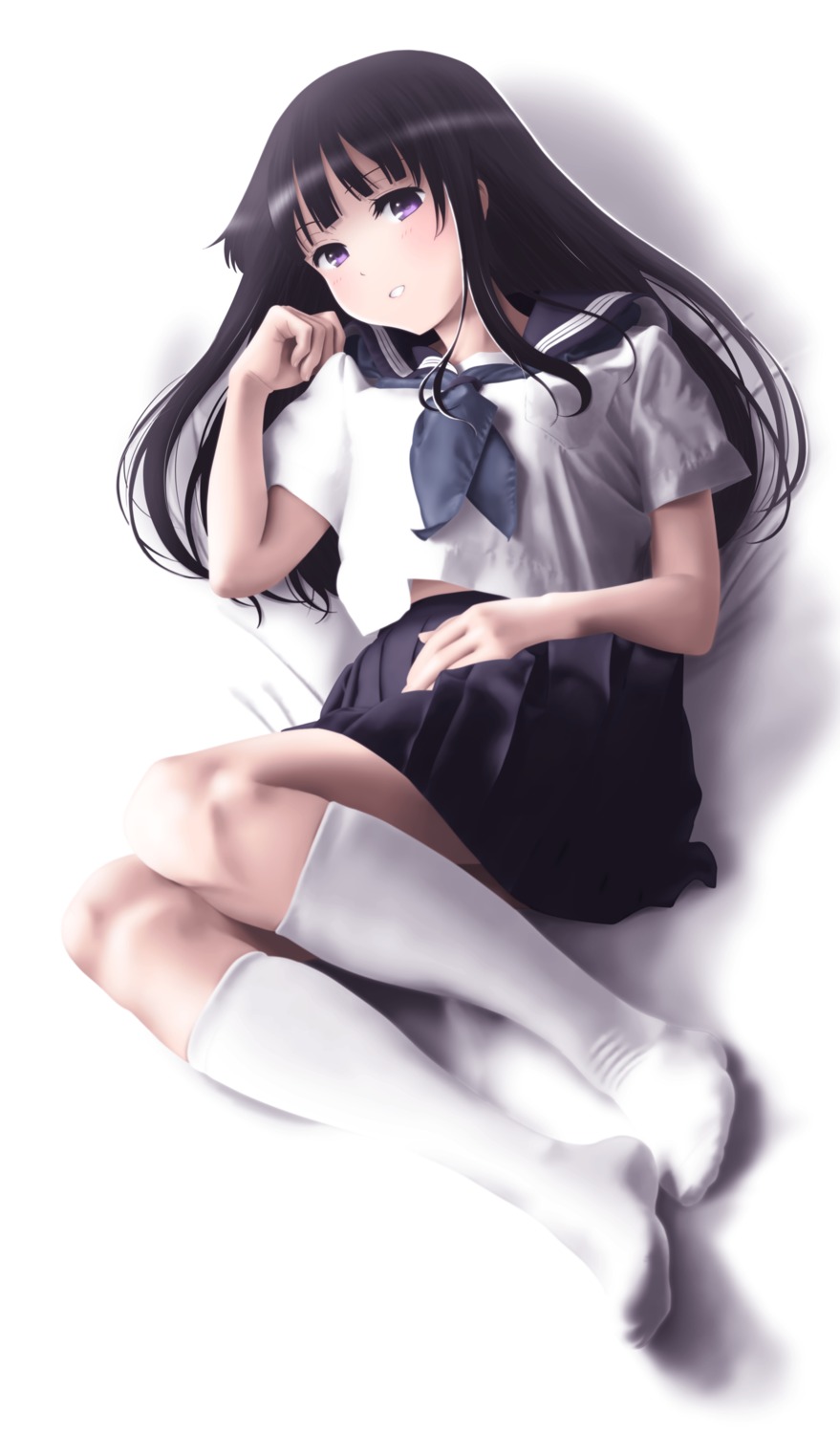 chitanda_eru, feet, hyouka, seifuku, tora_tsugumi