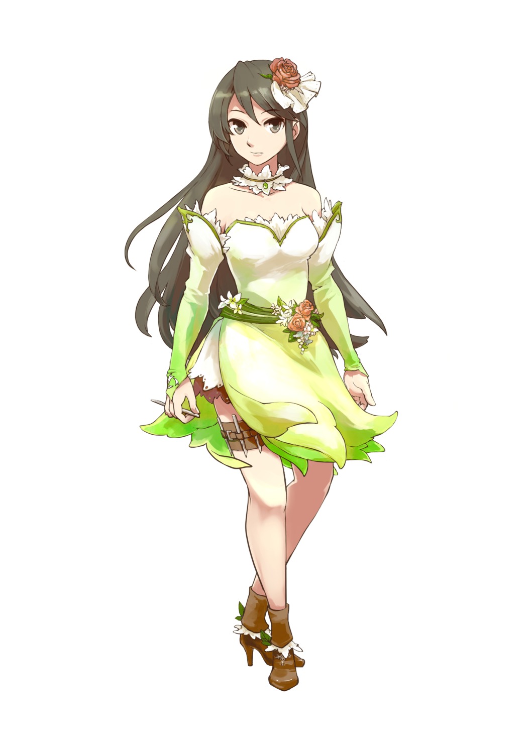 77_(artist), dress, garter, heels, uncolle, weapon