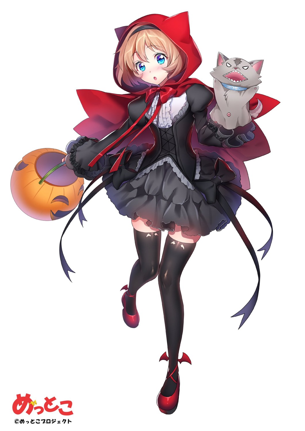 dress, halloween, hanasaki_mahiru, heels, mettoko, mettoko_project, thighhighs