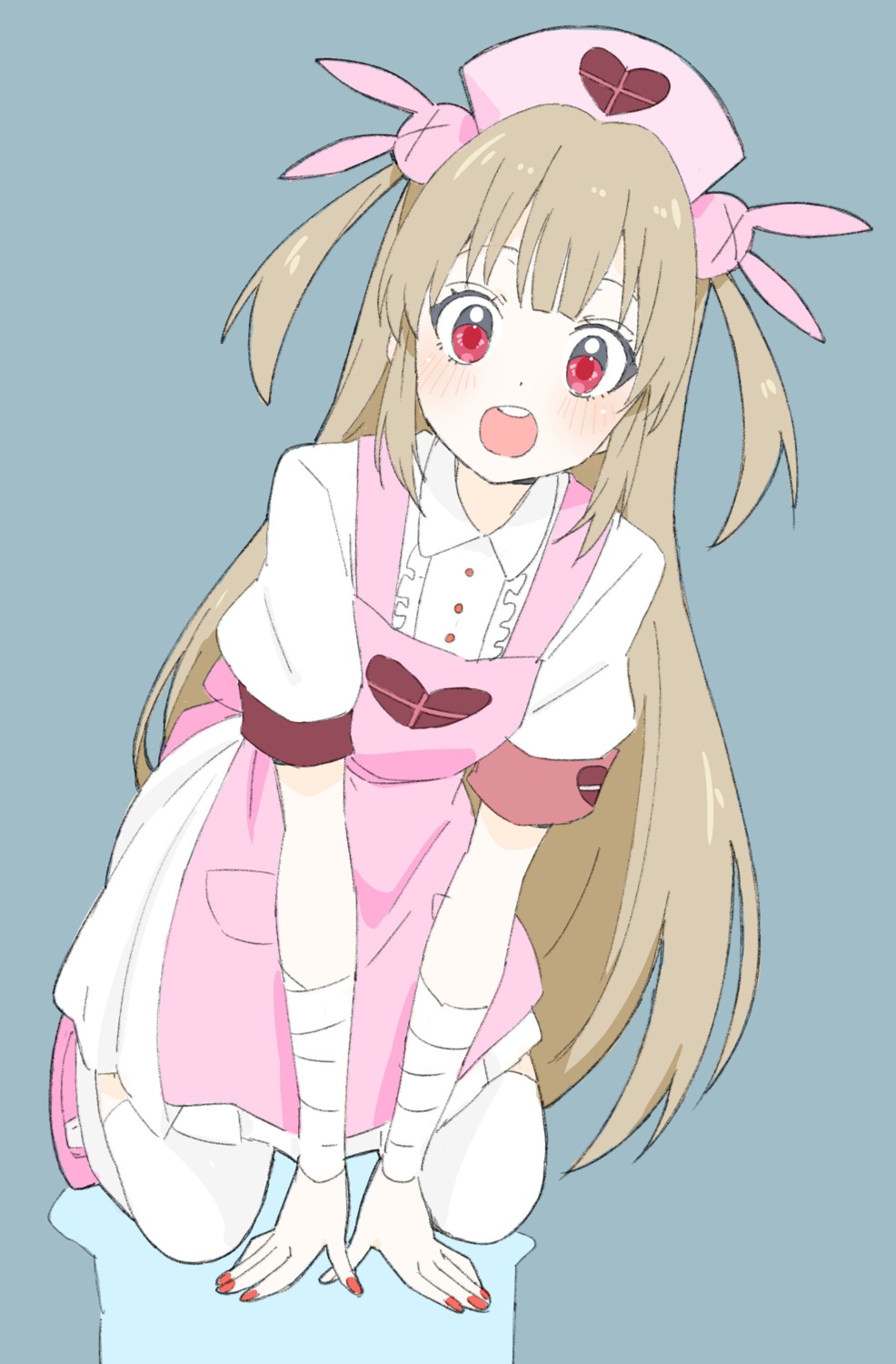 bandages, honda_keiichi, indie_virtual_youtuber, natori_sana, thighhighs