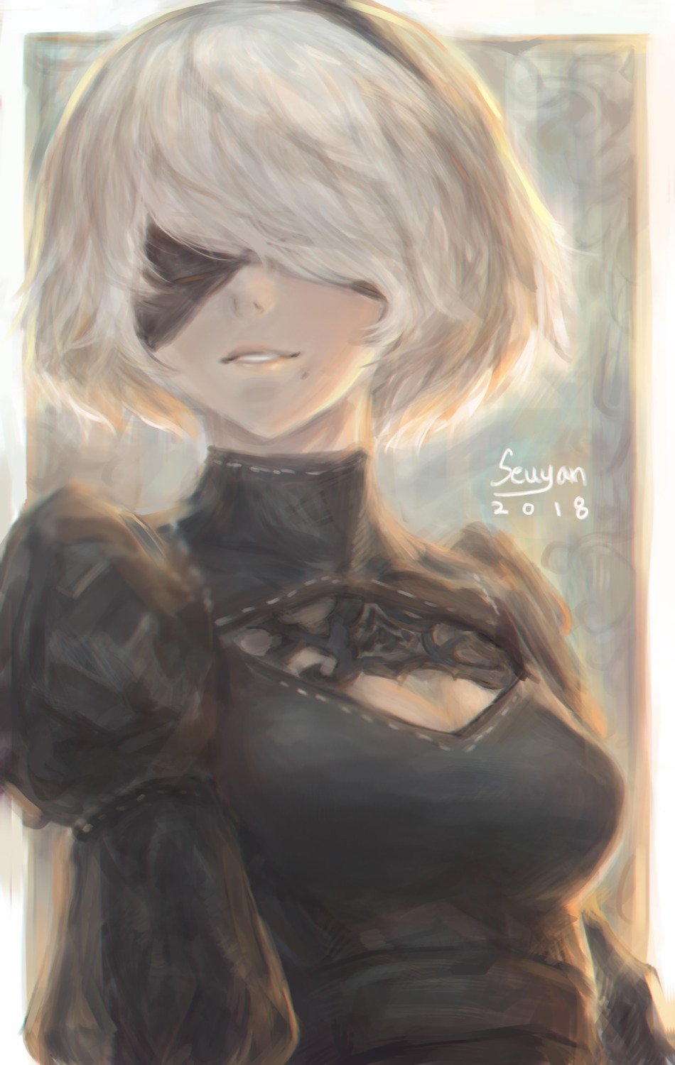 cleavage, nier, nier_automata, seuyan, yorha_no.2_type_b