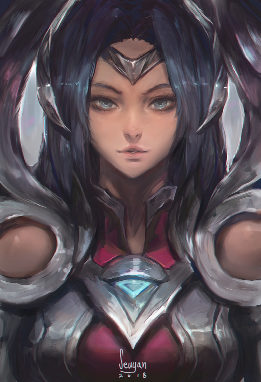 armor, irelia, league_of_legends, seuyan