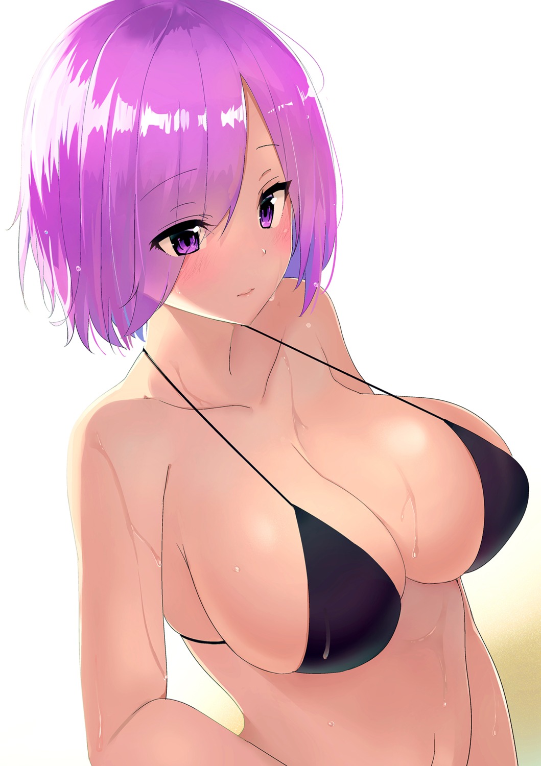 bikini_top, fate/grand_order, mash_kyrielight, swimsuits, wet, xiaodi