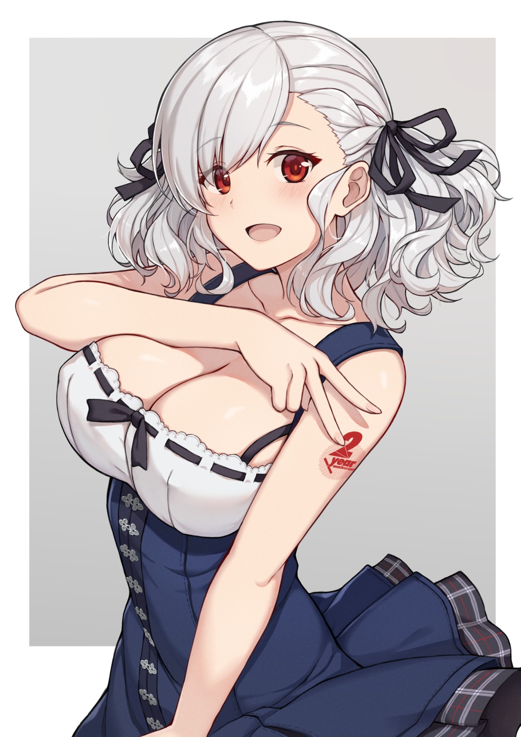 cleavage, girls_frontline, spas-12_(girls_frontline), tattoo, terras