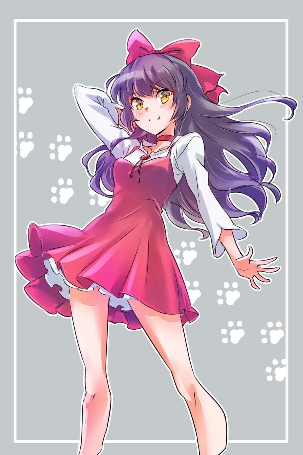 blake_belladonna, cosplay, dress, gegege_no_kitarou, iesupa, neko_musume, rwby