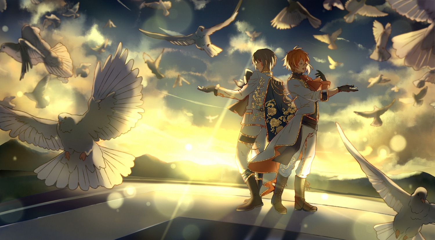 idolish7, izumi_iori, kagura_kurosaki, male, nanase_riku, uniform