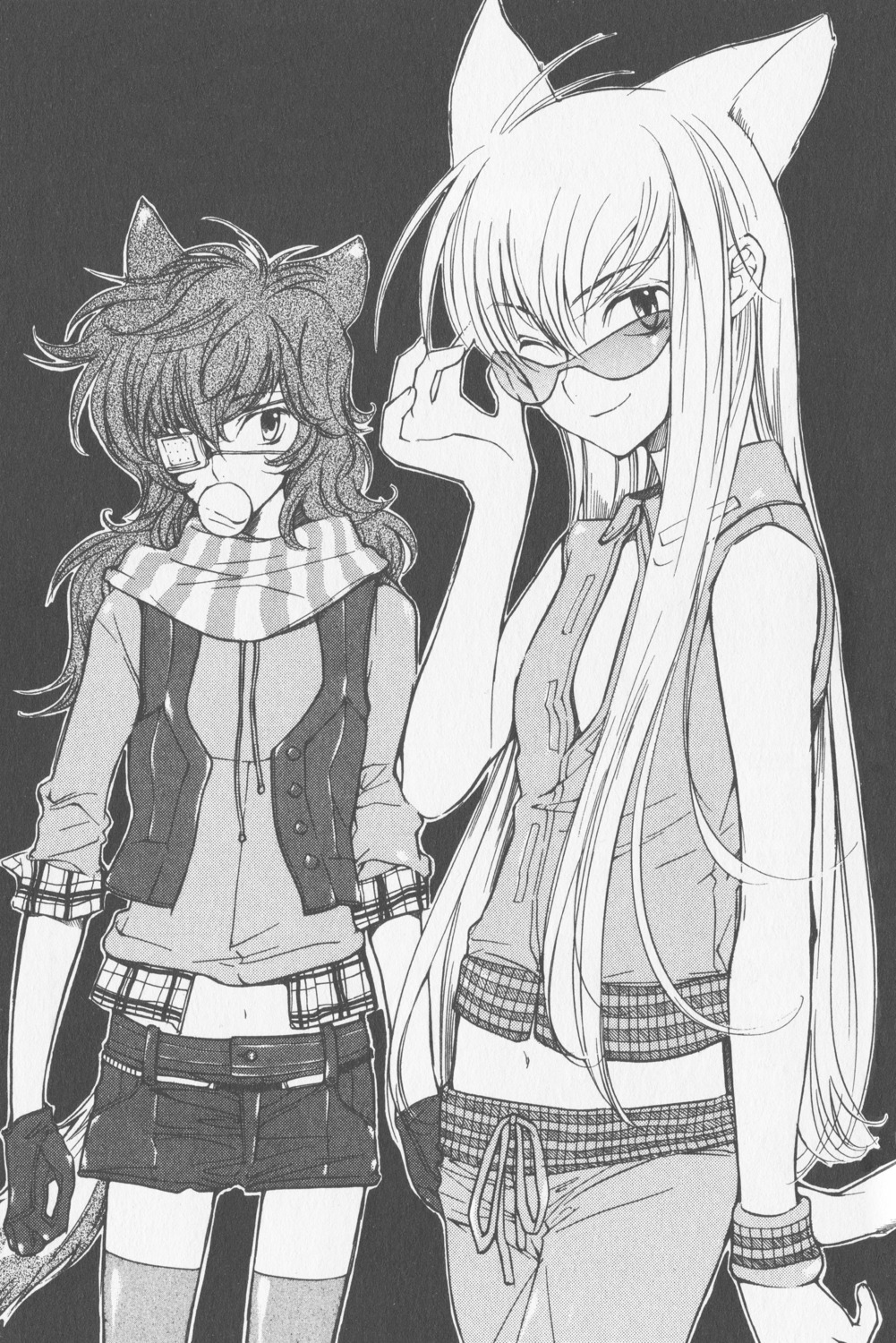kouga_yun, loveless, male, monochrome, sagan_natsuo, sagan_youji