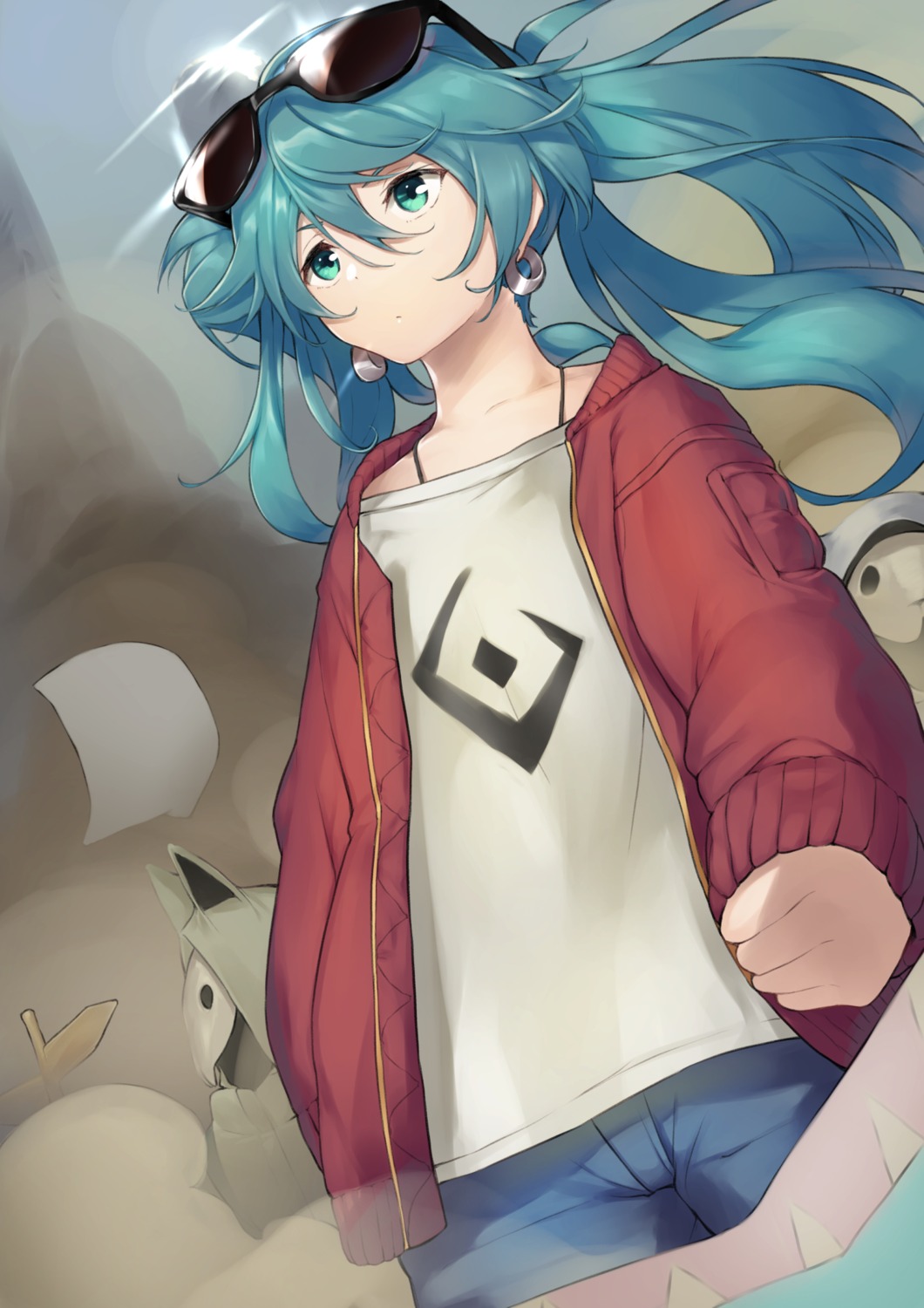 dabuki, hatsune_miku, megane, suna_no_wakusei_(vocaloid), vocaloid