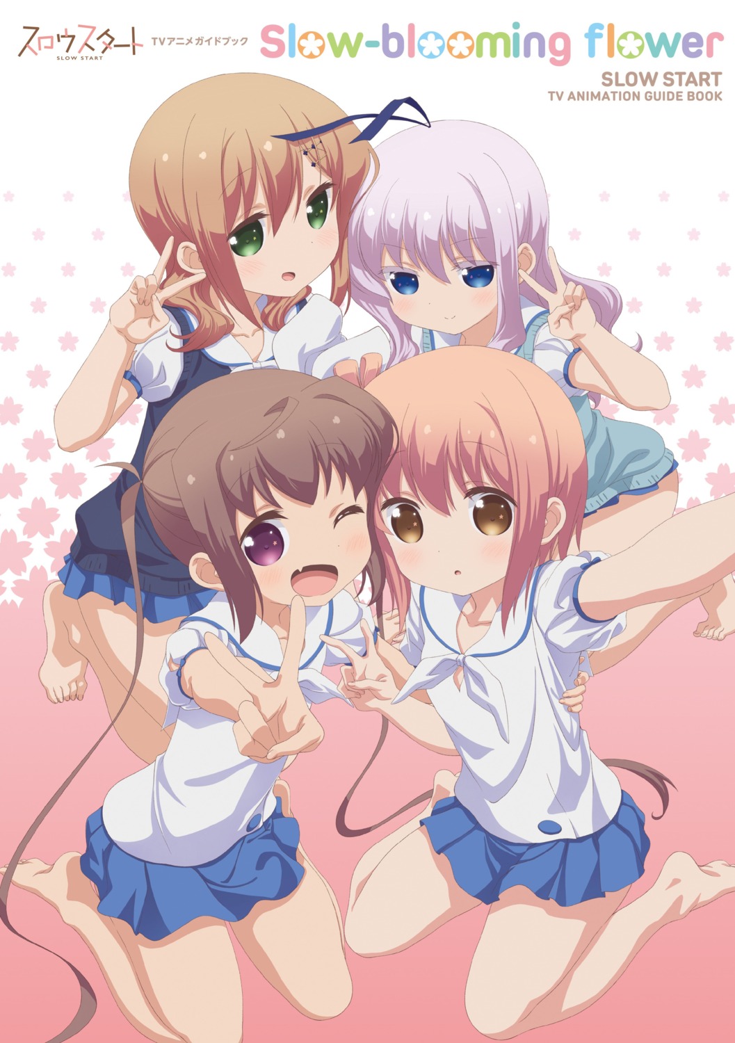 anno_masato, ichinose_hana, momochi_tamate, seifuku, sengoku_kamuri, slow_start, sweater, tokura_eiko