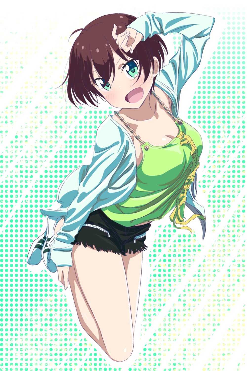 cleavage, makicha, new_game!, shinoda_hajime