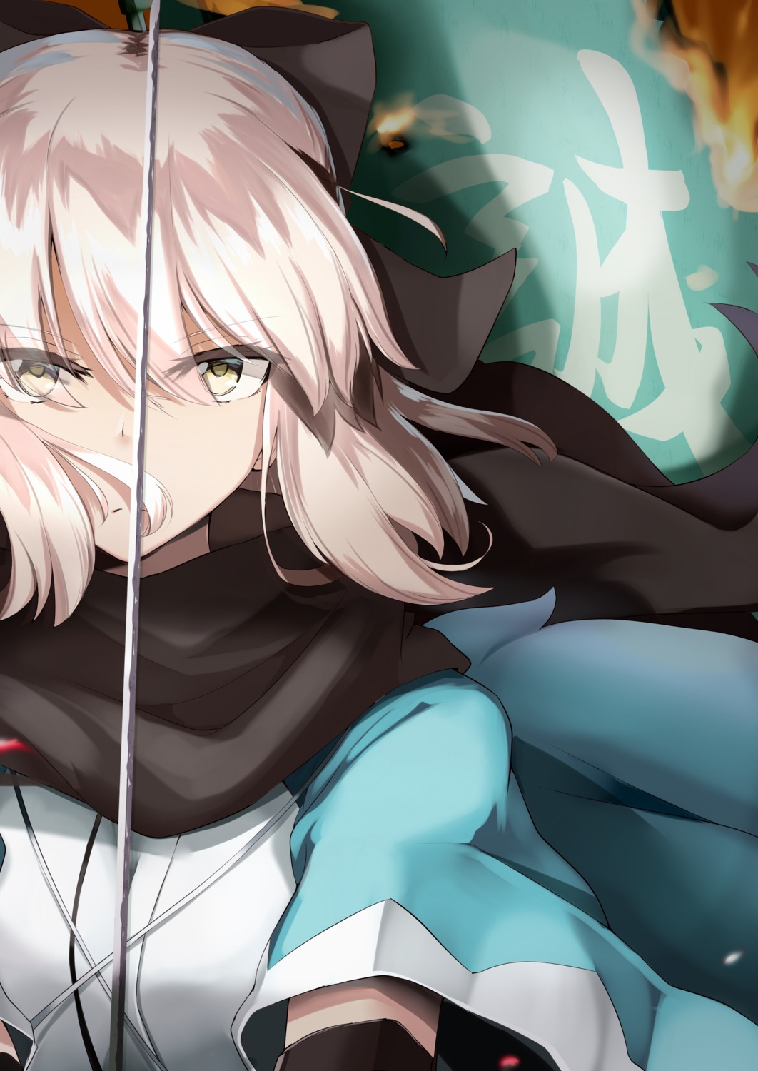 fate/grand_order, japanese_clothes, ninoude_(ninoude44), okita_souji_(fate), sword