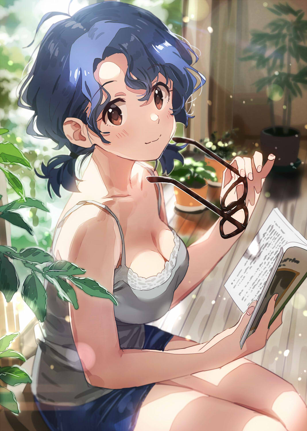 cleavage, megane, sonsoso, the_idolm@ster, the_idolm@ster_million_live!, toyokawa_fuuka