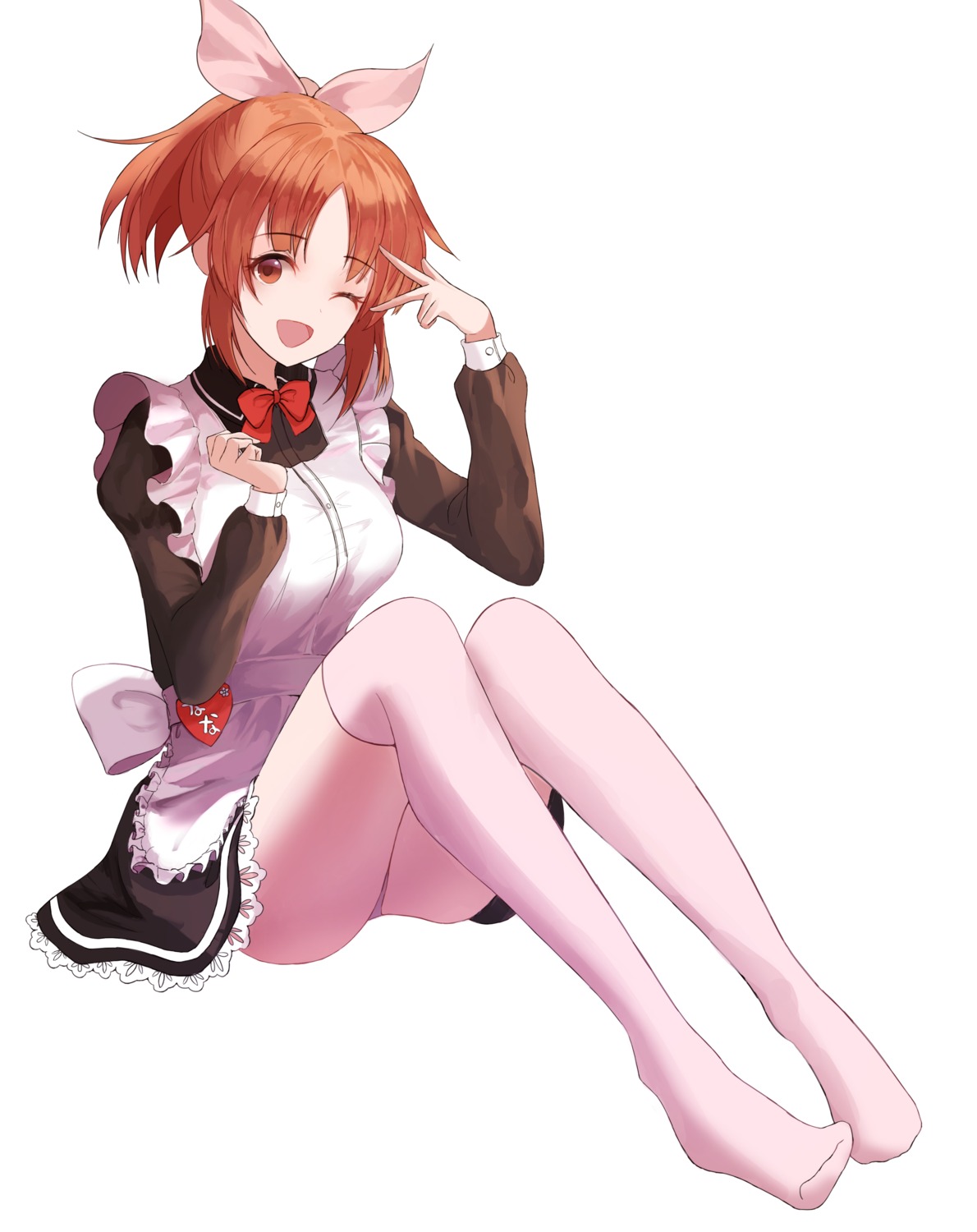 abe_nana, feet, jayamon, maid, pantsu, the_idolm@ster, the_idolm@ster_cinderella_girls, thighhighs