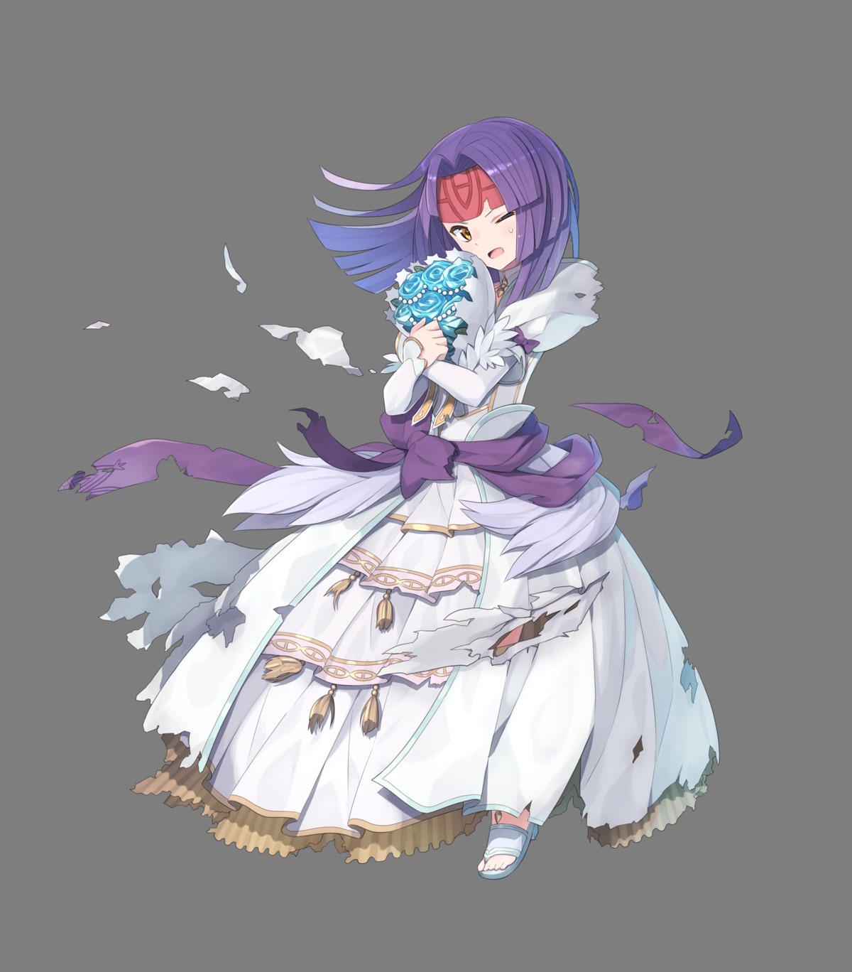 dress, fire_emblem, fire_emblem:_souen_no_kiseki, fire_emblem_heroes, nintendo, sanaki, tomioka_jirou, torn_clothes, transparent_png, wedding_dress