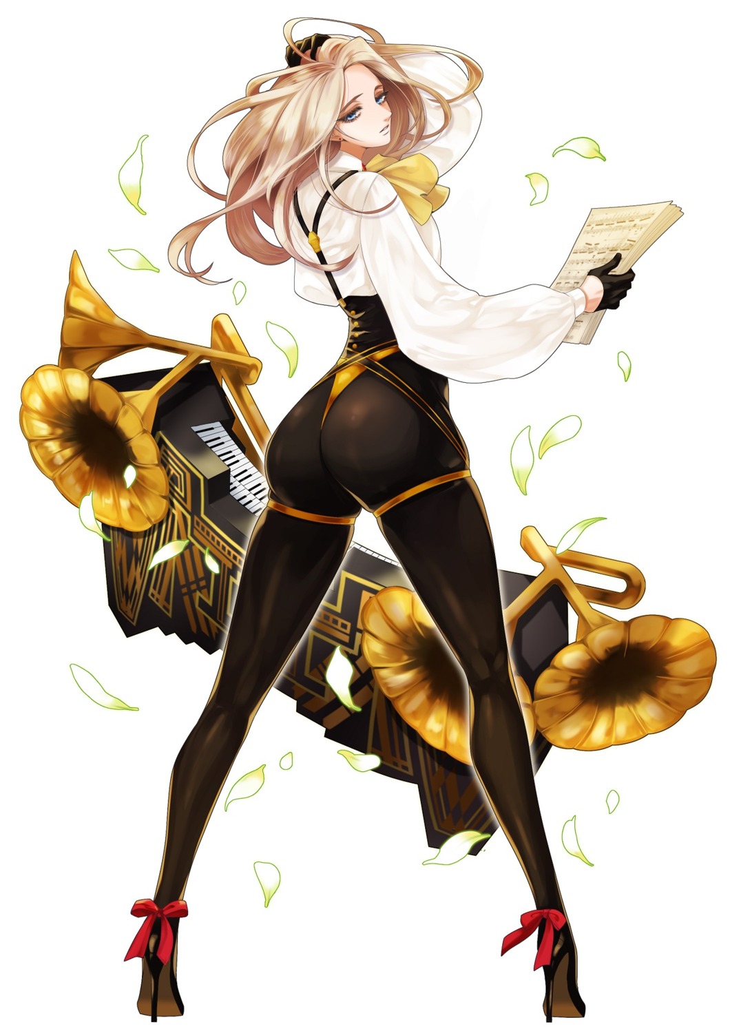 #compass, ass, bodysuit, heels, tagme, weapon