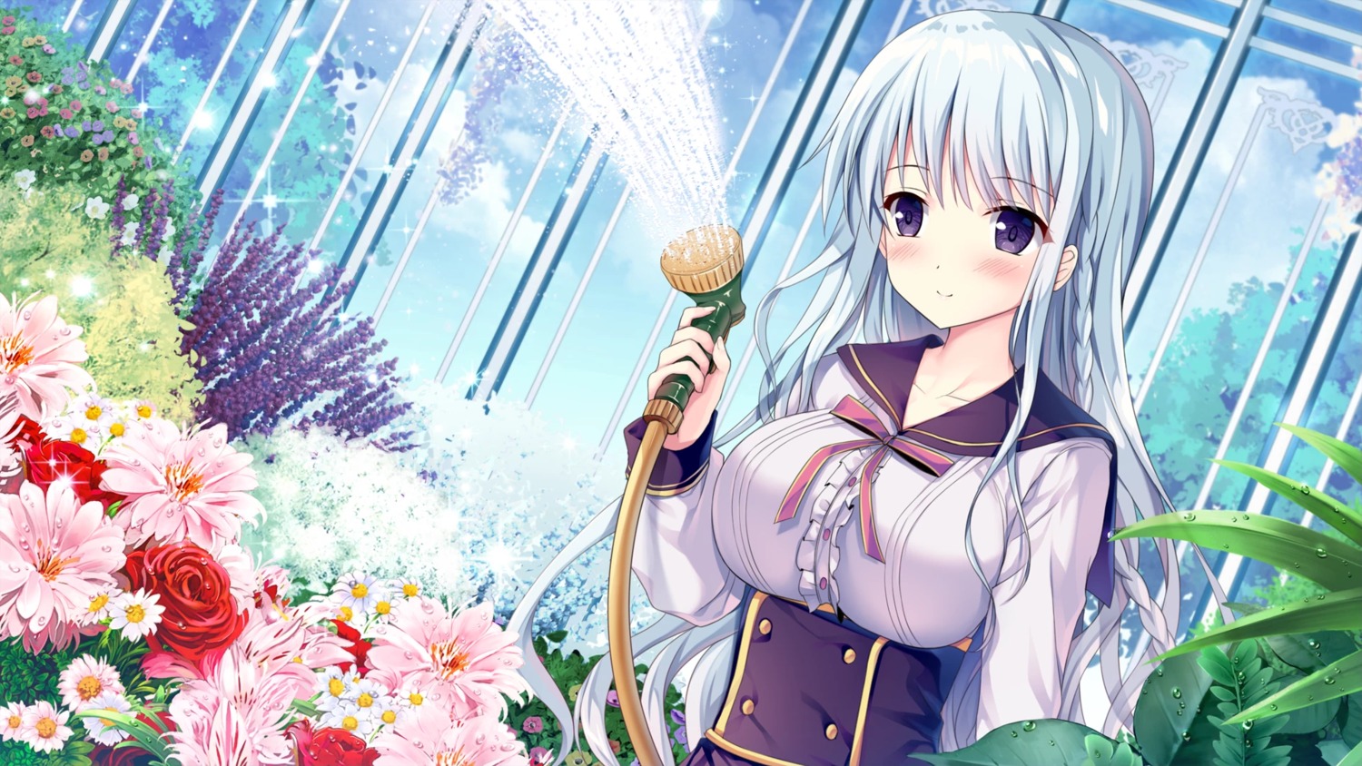 campus, game_cg, kimi_to_hajimeru_dasan_tekina_lovecome, seifuku, teidou_shirayuki, twinbox
