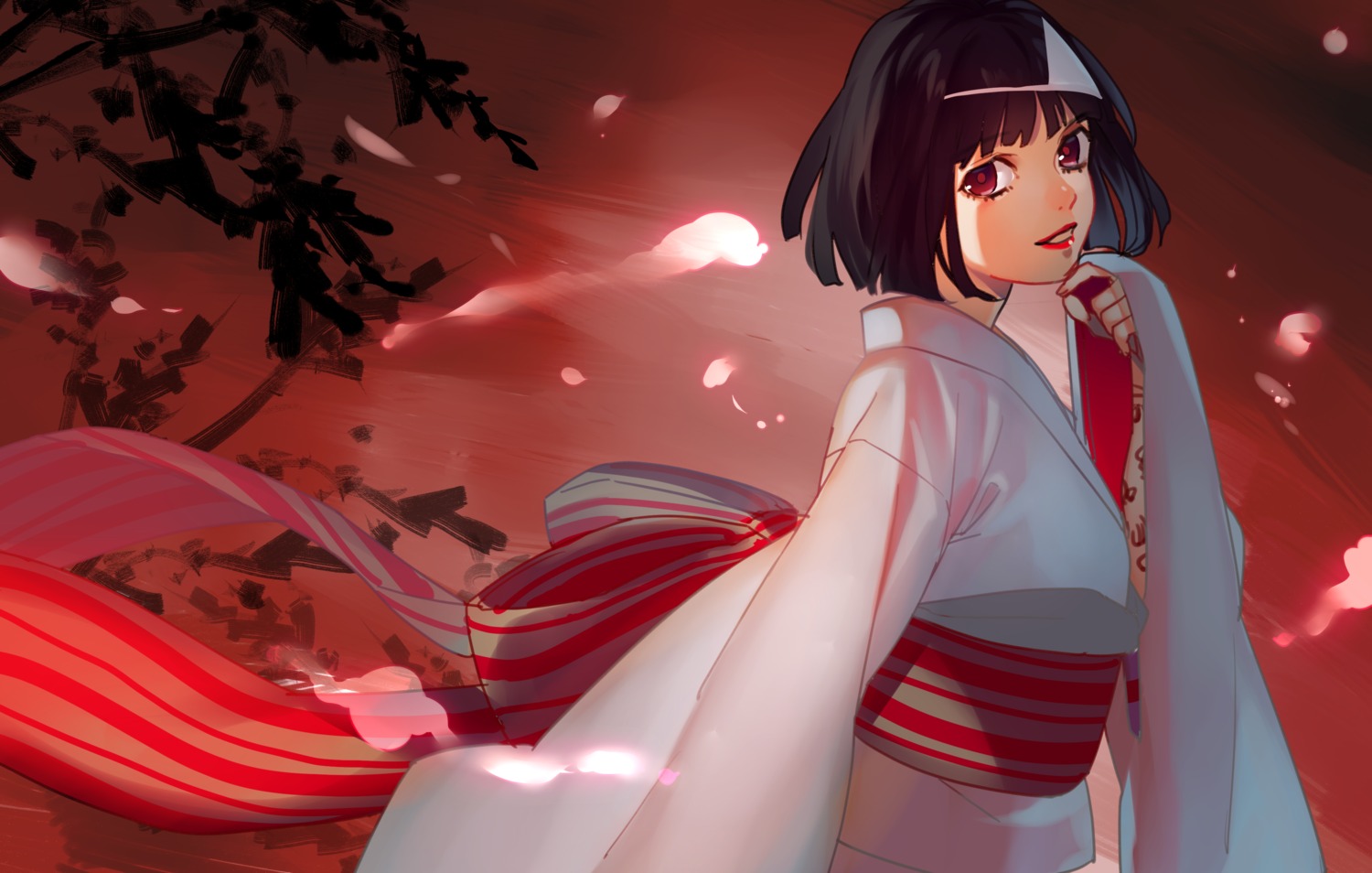 kimono, kuni_haruki, nora, noragami, tattoo