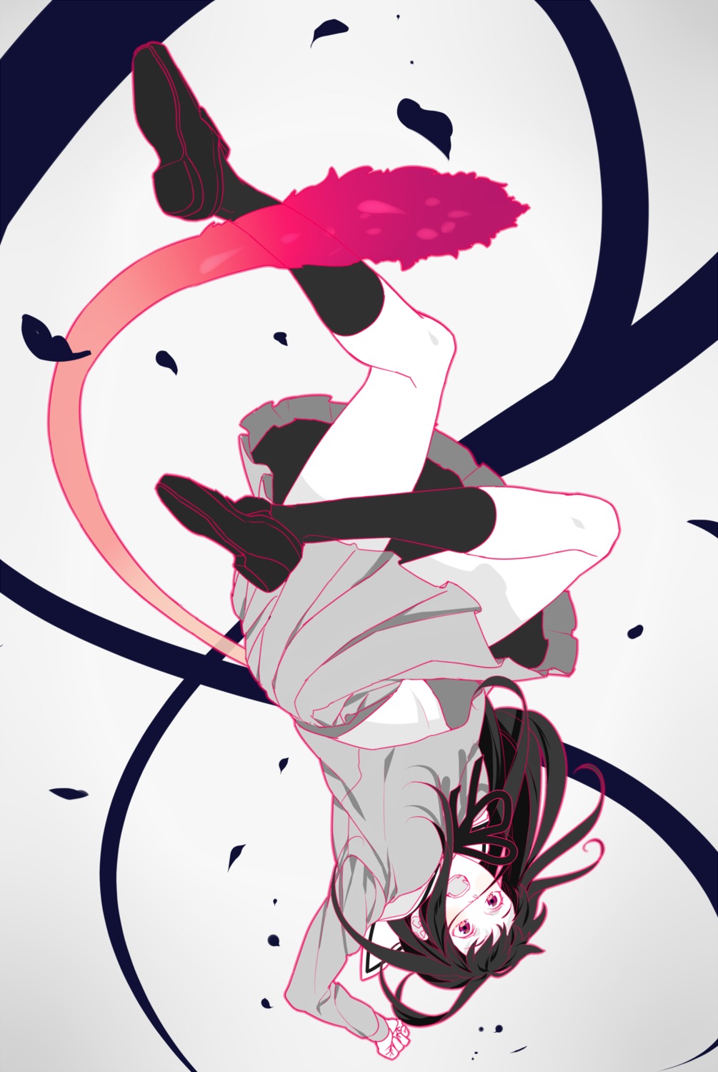 iki_hiyori, kuni_haruki, noragami, seifuku, tail
