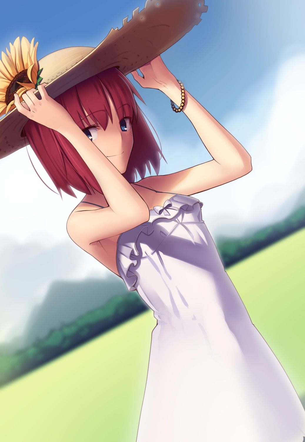 boa_(4chan), dress, hisui, melty_blood, summer_dress, tsukihime