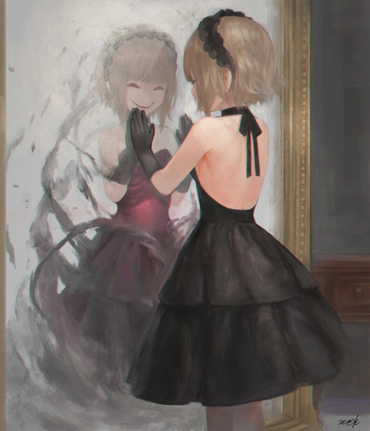 dress, mizore_akihiro, no_bra