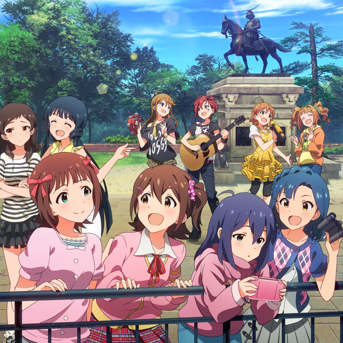 amami_haruka, digital_version, disc_cover, guitar, julia_(idolm@ster), kasuga_mirai, kitakami_reika, kitazawa_shiho