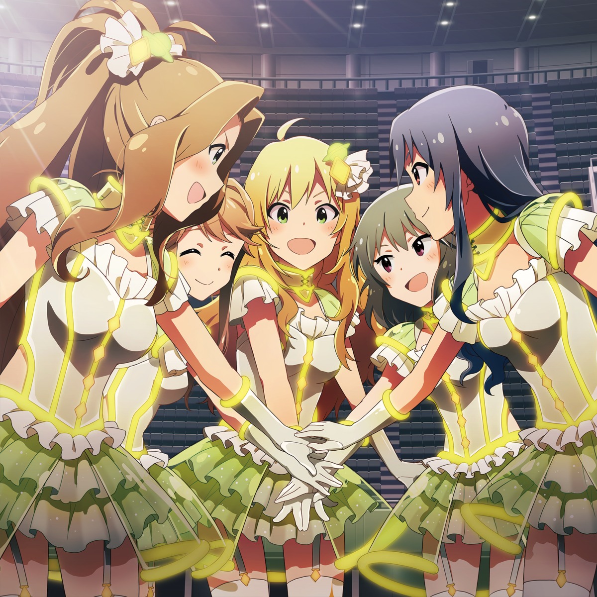 digital_version, disc_cover, hoshii_miki, nagayoshi_subaru, nikaidou_chizuru, stockings, takayama_sayoko, the_idolm@ster