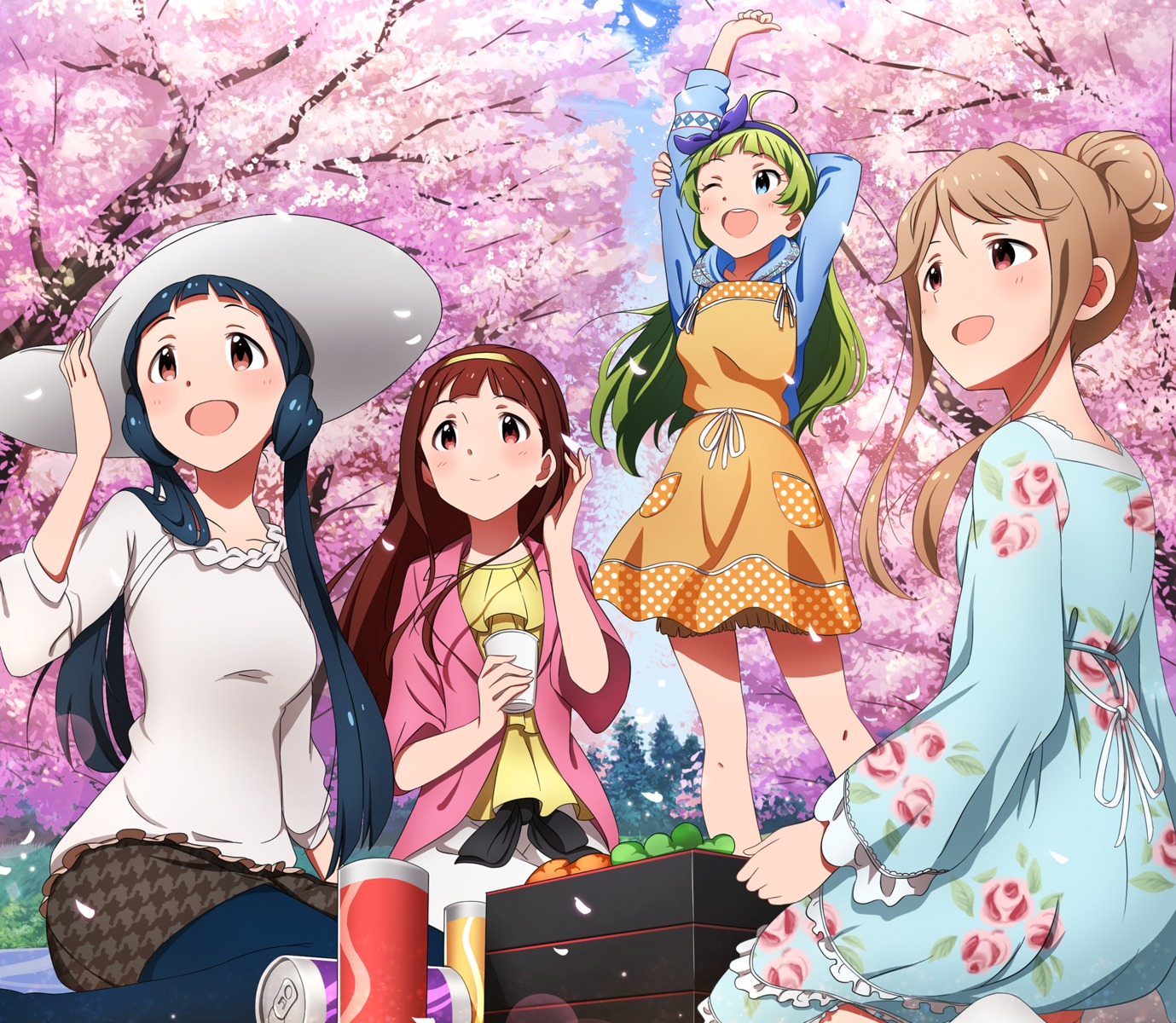 digital_version, disc_cover, dress, kitakami_reika, shimabara_elena, tanaka_kotoha, tenkuubashi_tomoka, the_idolm@ster