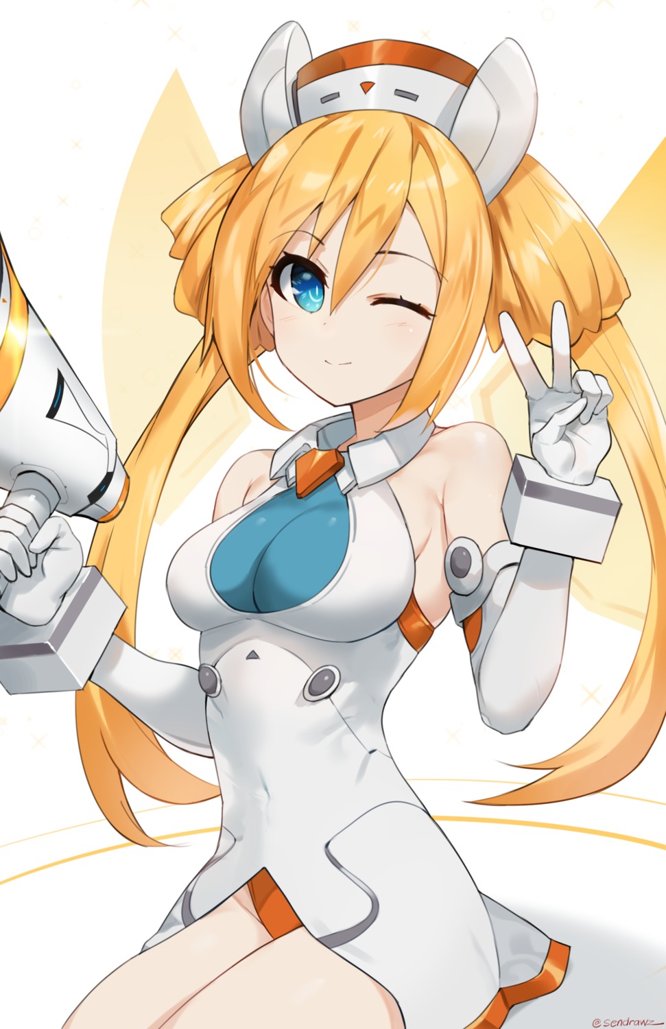 choujigen_game_neptune, dress, orange_heart, pantsu, sendrawz, shinjigen_game_neptune_vii