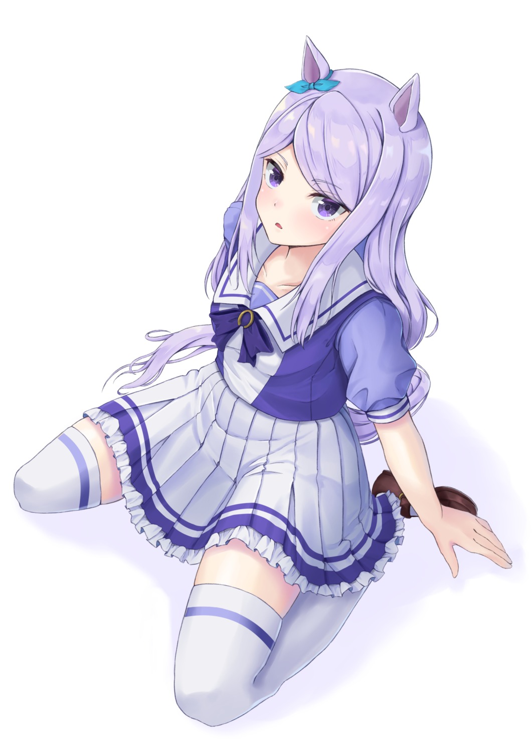animal_ears, irise_rise, mejiro_mcqueen_(umamusume), seifuku, tail, thighhighs, uma_musume_pretty_derby