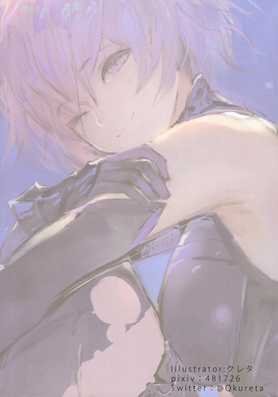 armor, fate/grand_order, kureta, mash_kyrielight, thighhighs, torn_clothes