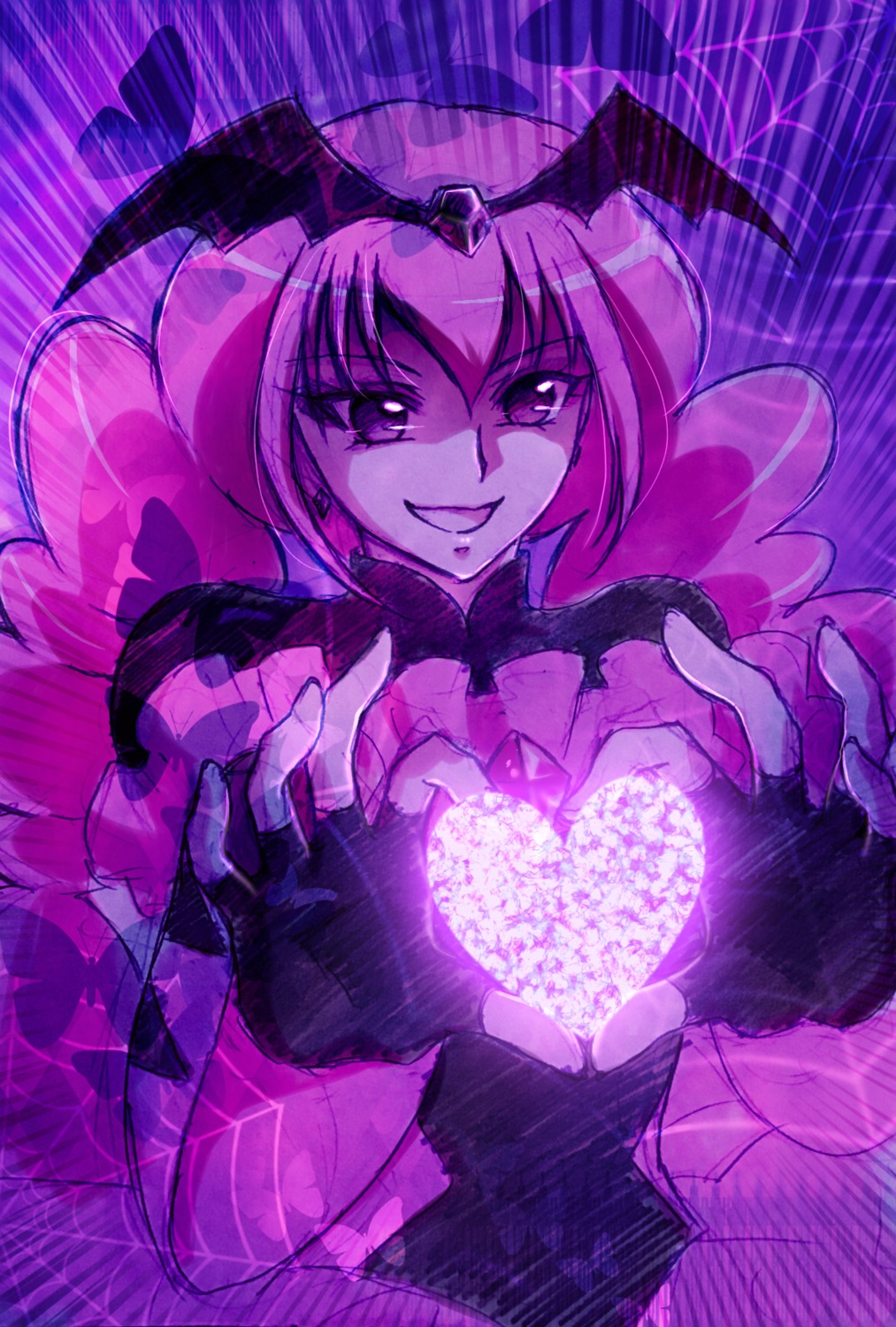 aizen_(syoshiyuki), bad_end_happy, bodysuit, hoshizora_miyuki, precure, smile_precure!