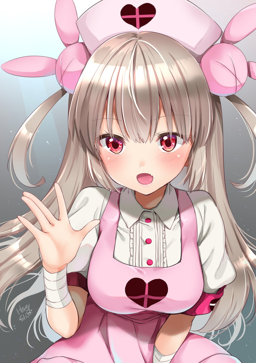 bandages, indie_virtual_youtuber, natori_sana, nurse, shibi