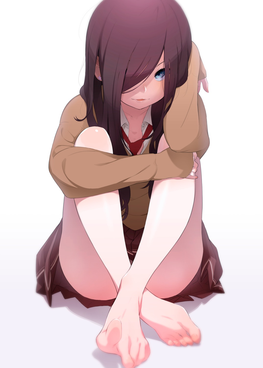 feet, keije, seifuku, sweater