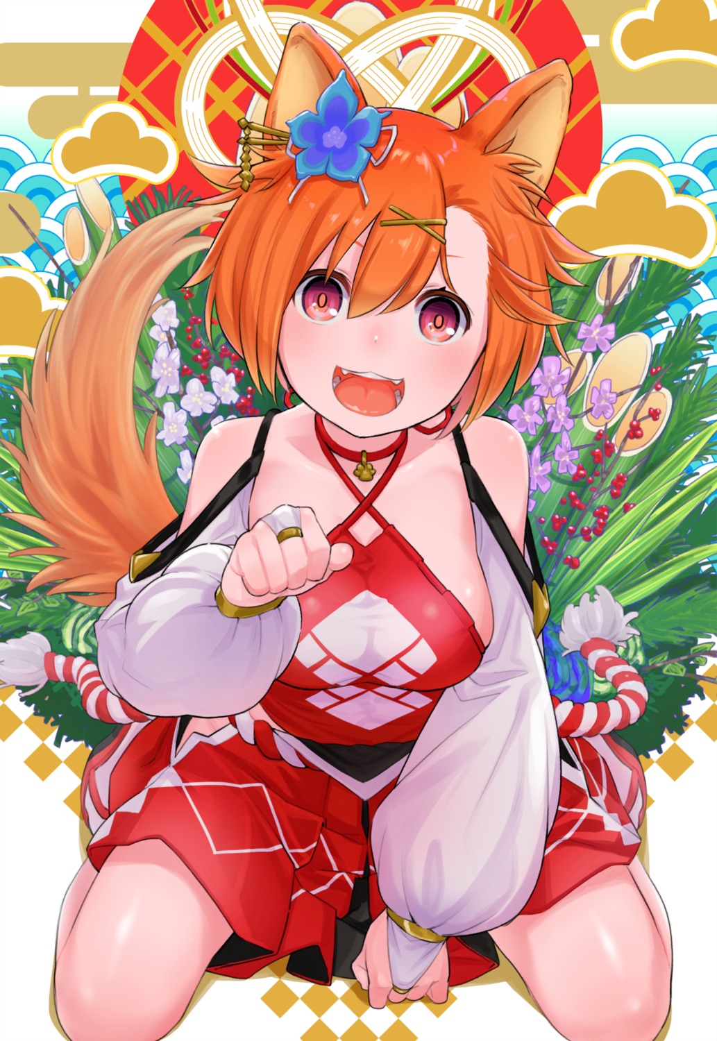 animal_ears, inumimi, japanese_clothes, keije, tail