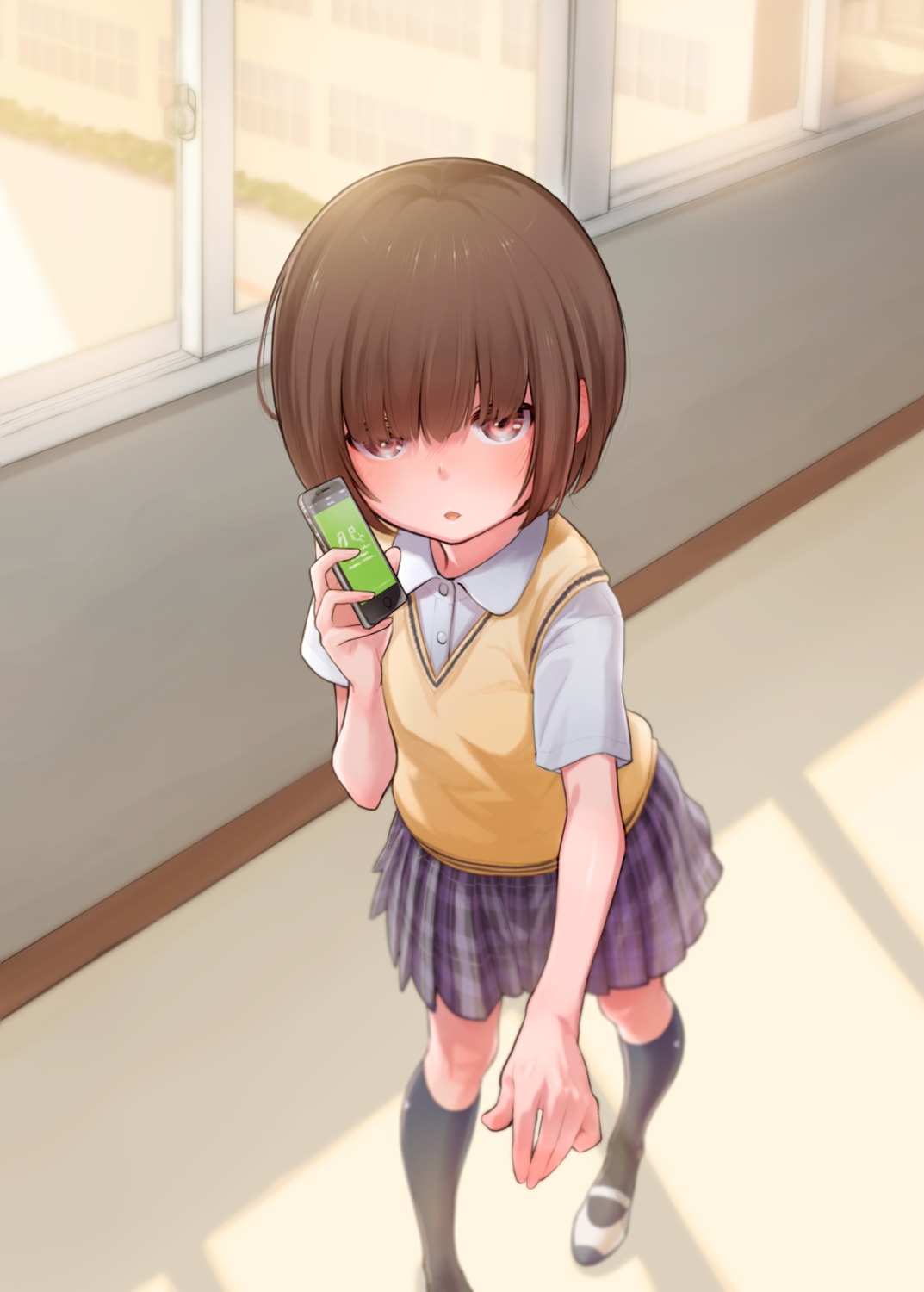 keije, seifuku, sweater