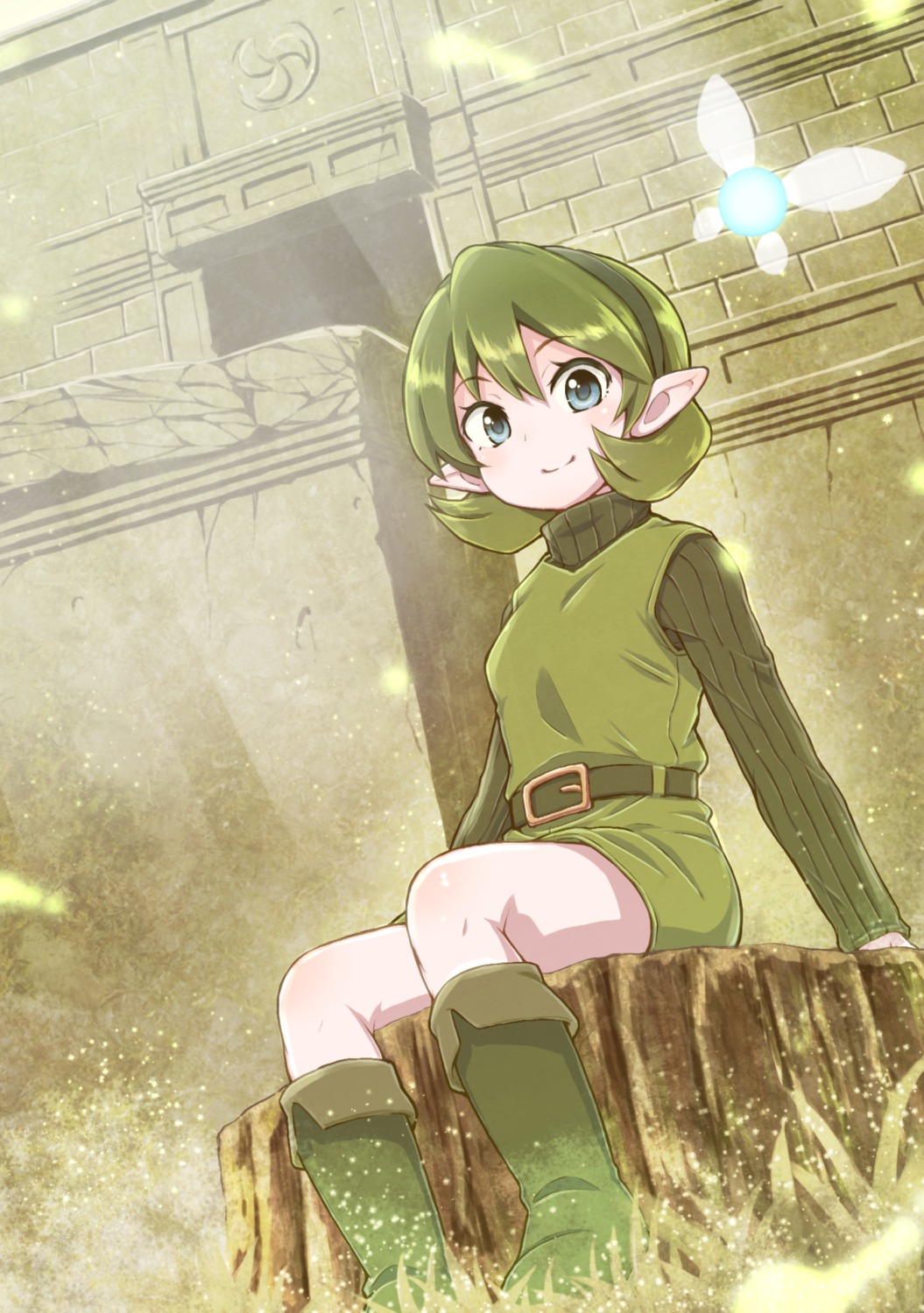 fairy, navi, nazonazo_(nazonazot), pointy_ears, saria, the_legend_of_zelda, the_legend_of_zelda:_ocarina_of_time