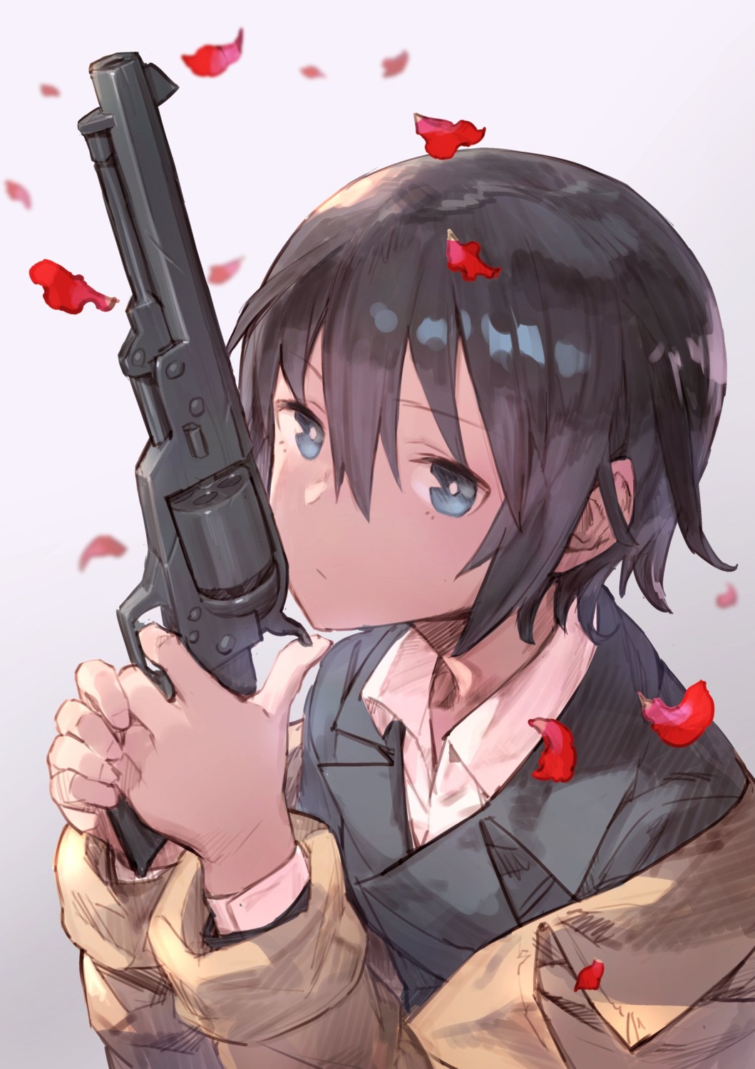 gun, katahira, kino_(kino_no_tabi), kino_no_tabi