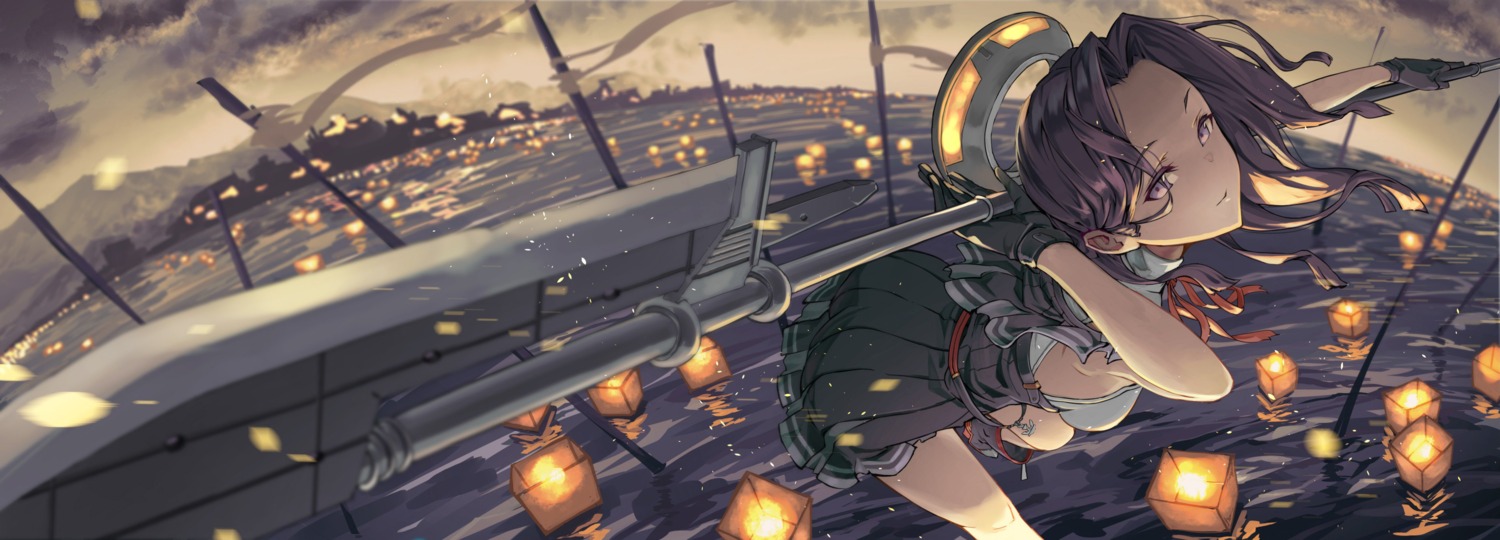 fujita_(condor), kantai_collection, landscape, tatsuta_(kancolle), weapon
