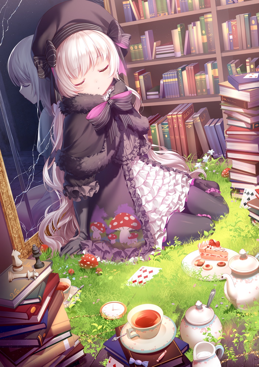 fate/extra, fate/grand_order, fate/stay_night, gothic_lolita, lolita_fashion, nursery_rhyme_(fate/extra), pantyhose, rimuu