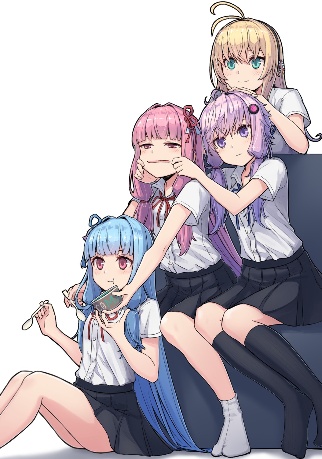 amekaze_yukinatsu, kotonoha_akane, kotonoha_aoi, seifuku, tsurumaki_maki, vocaloid, voiceroid, yuzuki_yukari