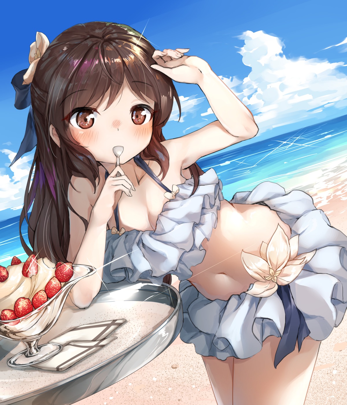cleavage, hansallin, swimsuits, tachibana_arisu, the_idolm@ster, the_idolm@ster_cinderella_girls, the_idolm@ster_cinderella_girls_u149