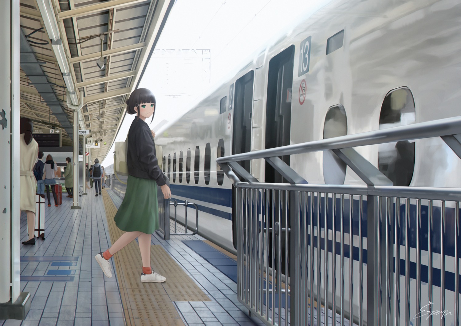 kurosawa_dia, landscape, love_live!_(series), love_live!_sunshine!!, pantyhose, papi_(papiron100), sweater