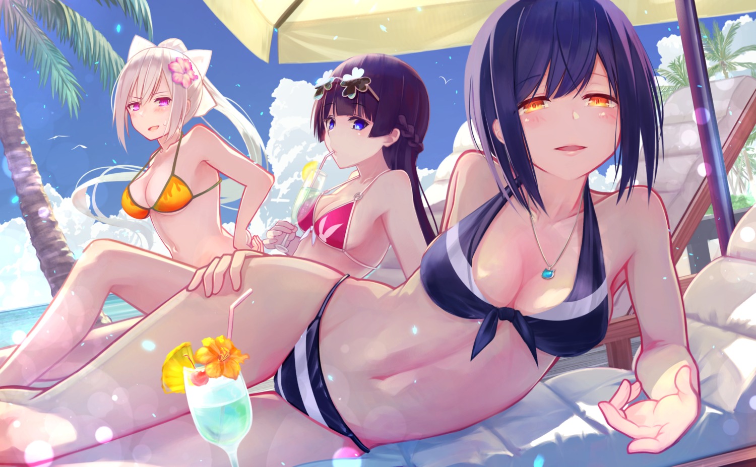 bikini_armor, brat, cleavage, higuchi_kaede, megane, nijisanji, shizuka_rin, tsukino_mito