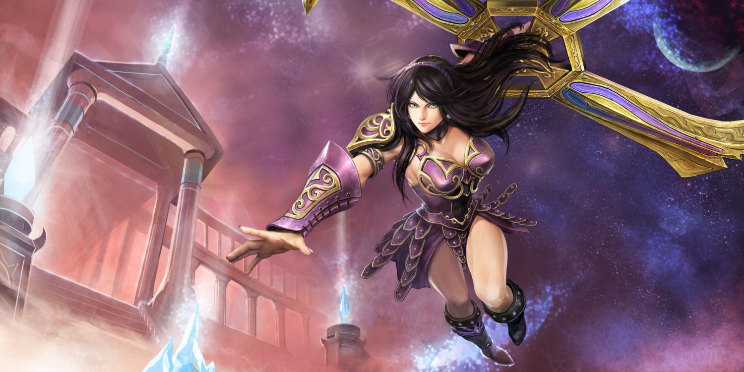 armor, cleavage, league_of_legends, sivir, tagme, weapon