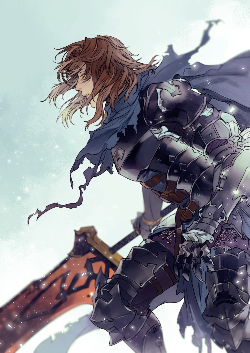 armor, granblue_fantasy, male, mayama, siegfried_(granblue_fantasy), sword