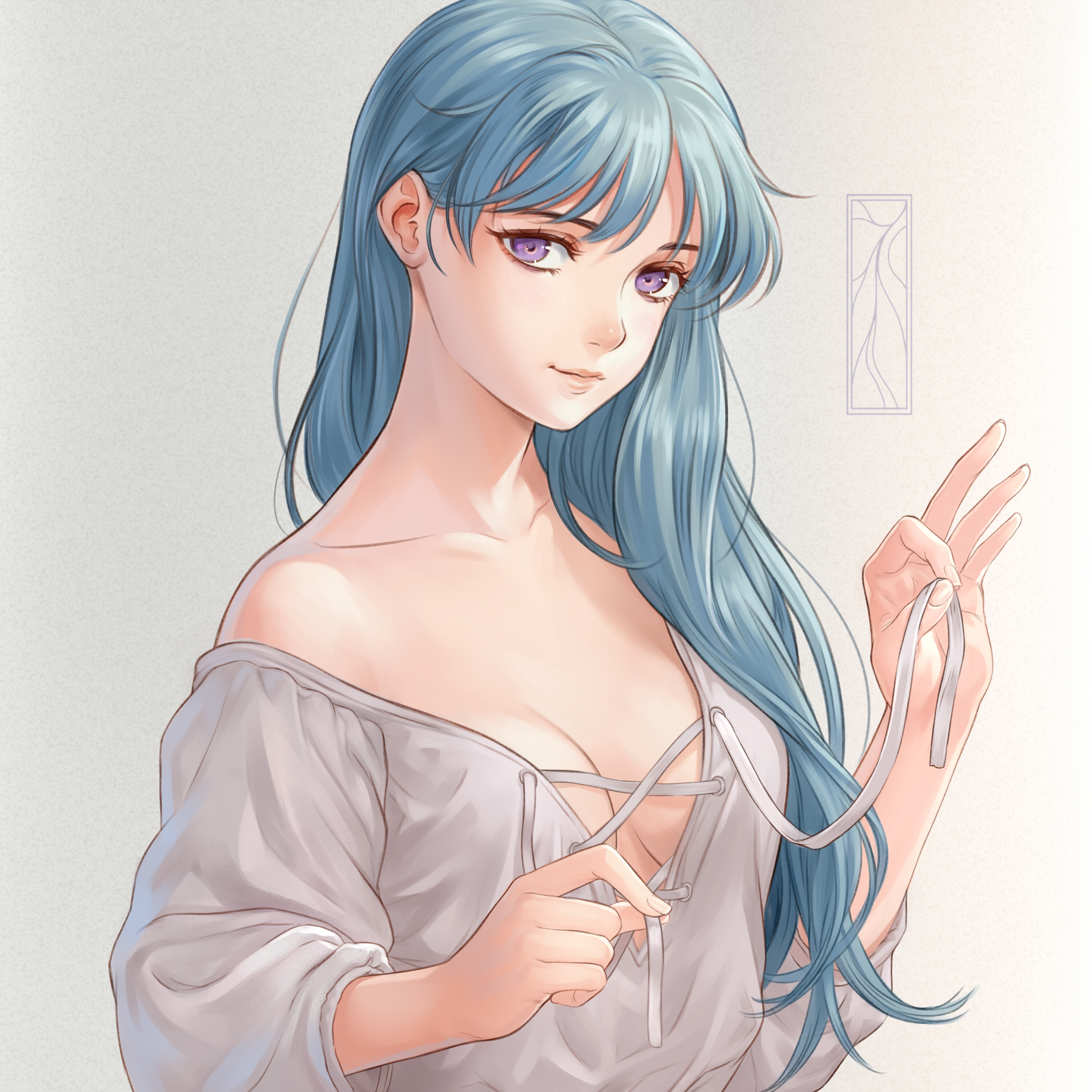 cleavage, kotikomori, no_bra, open_shirt